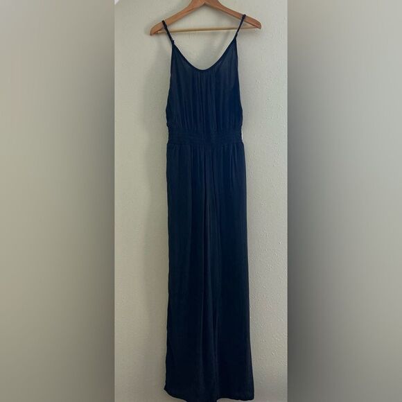 New PrAna Fernie Wide Leg Jumpsuit Black Modal Size S - Picture 2 of 12